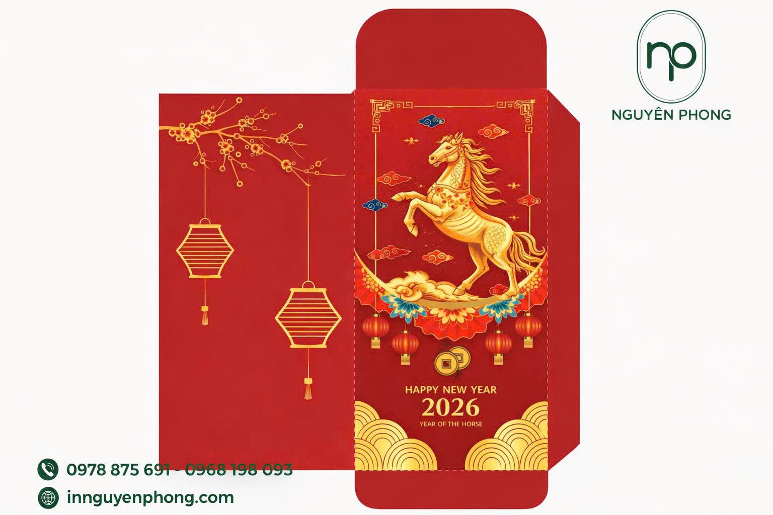 Mẫu lì xì in hình đẹp